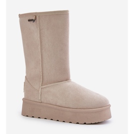 Botas de nieve plataforma alta Big Star OO274894 Beige claro 7