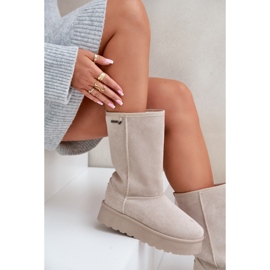 Botas de nieve plataforma alta Big Star OO274894 Beige claro 9