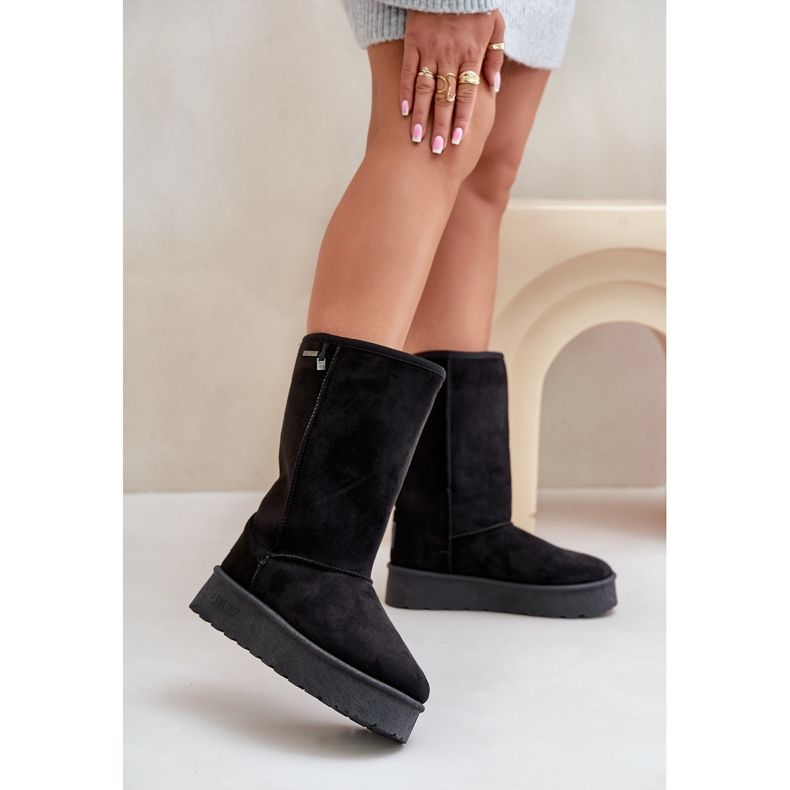 Botas de nieve de plataforma alta Big Star OO274895 Negro 2