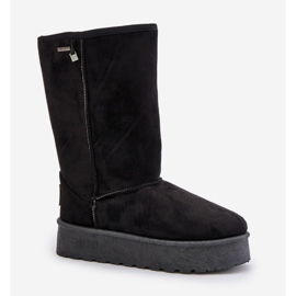 Botas de nieve de plataforma alta Big Star OO274895 Negro 4