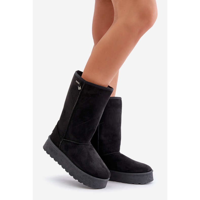 Botas de nieve de plataforma alta Big Star OO274895 Negro 1