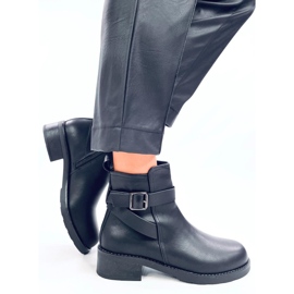 Botines Chelsea lisos Mujer Rubio Negro 4