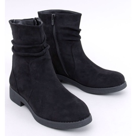Botín Bracy Black volantes negro 1