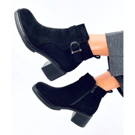 Duncans Botines tacón bajo negro 5