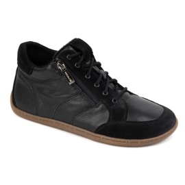 WASAK Zapatos de mujer descalzos de piel con aislamiento 0766W negro 2