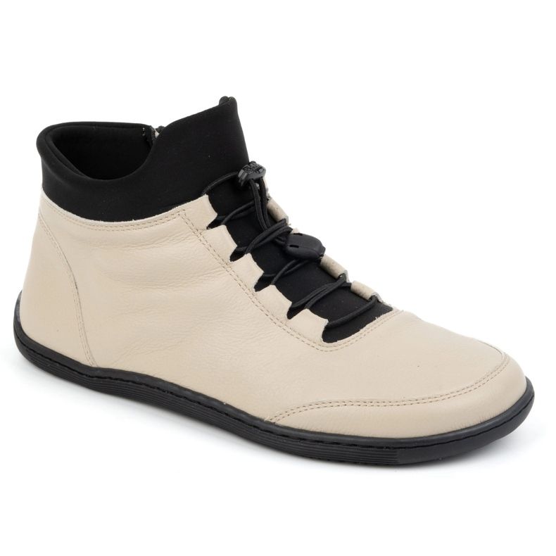 WASAK Zapatos descalzos de mujer, forro de lana, piel 0767W crudo beige 1 WASAK Zapatos descalzos de mujer, forro de lana, piel 0767W crudo beige 1