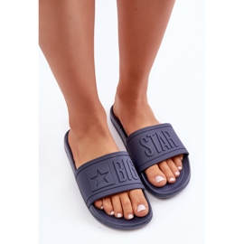 Chanclas de mujer Big Star DD274A269 Azul marino 4