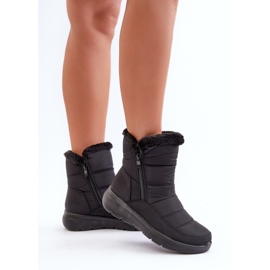 Botas de nieve con cremallera y piel Dritane de mujer negra negro 3