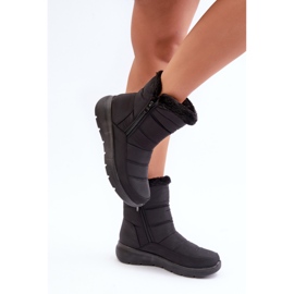 Botas de nieve con cremallera y piel Dritane de mujer negra negro 5