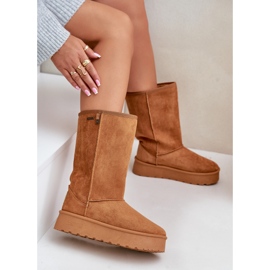 Botas de nieve plataforma alta Big Star OO274893 Camel marrón 2
