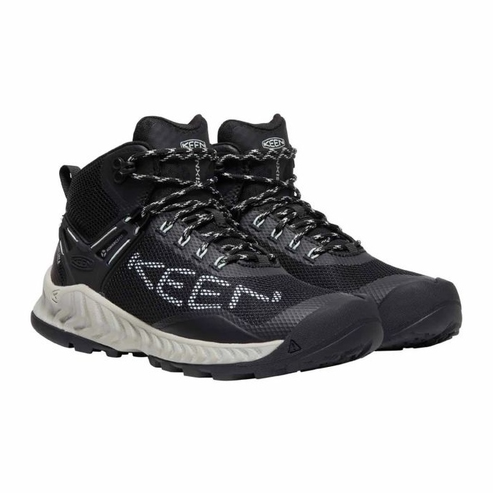 Zapatos KEEN Nxis Evo Mid Wp Glass KE-1025911 negro 1 Zapatos KEEN Nxis Evo Mid Wp Glass KE-1025911 negro 1