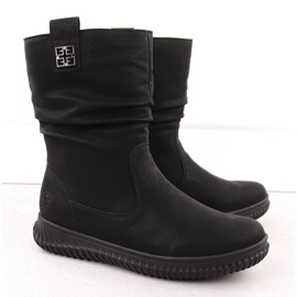 Botas aislantes para mujer con plataforma negra Rieker 74283-00 negro 7