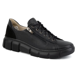 Olivier Zapatos mujer piel 1223 negro 2