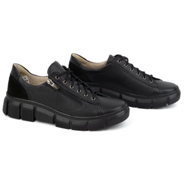 Olivier Zapatos mujer piel 1223 negro 3