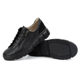 Olivier Zapatos mujer piel 1223 negro 4