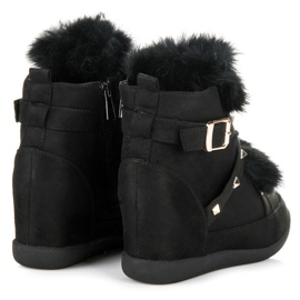 Kylie Zapatillas con pelo negro 5