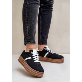 Zapatillas Mujer Plataforma Negro Dravinnia 1