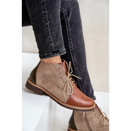 S.Barski Botas planas de piel con aislamiento Moreto marrones marrón 10