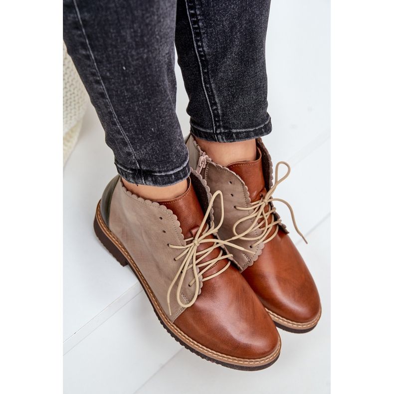 S.Barski Botas planas de piel con aislamiento Moreto marrones marrón 2