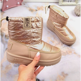 Botas de nieve metalizadas Big Star INT1742D beige 1