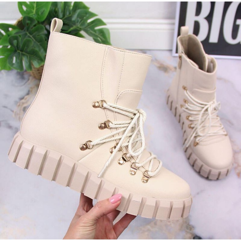 Botas con plataforma insuladas Potocki W WOL108B beige 1