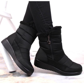 Botas de nieve con aislamiento y cremallera NEWS W EVE377A negro 2