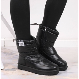 Botas de nieve metalizadas de Potocki W WOL119A negro 2