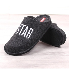 Zapatillas de estar por casa de fieltro de lana Big Star INT1804 negro 3