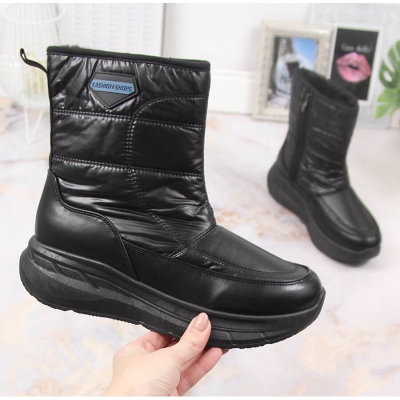 Botas deportivas de invierno con cremallera Filippo W PAW396B negro 1