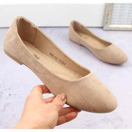 EVento W EVE205B bailarinas de ante, beige 7