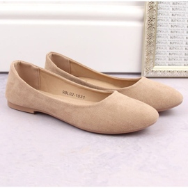 EVento W EVE205B bailarinas de ante, beige 8