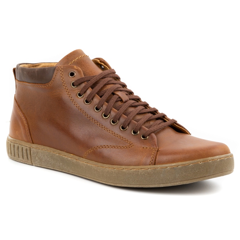 Polbut Zapatos hombre piel Botines 2108sw camel marrón 2 Polbut Zapatos hombre piel Botines 2108sw camel marrón 2