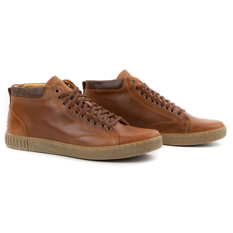 Polbut Zapatos hombre piel Botines 2108sw camel marrón 3 Polbut Zapatos hombre piel Botines 2108sw camel marrón 3