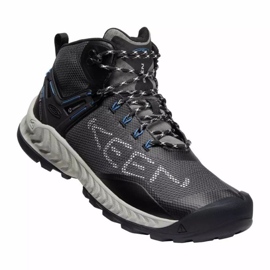 Zapatos KEEN Nxis Evo Mid Wp MAGNET/BRIGHT Cobalt KE-1026108 negro 2