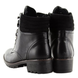 Cazadora cordones negra K-3 negro 2 Cazadora cordones negra K-3 negro 2