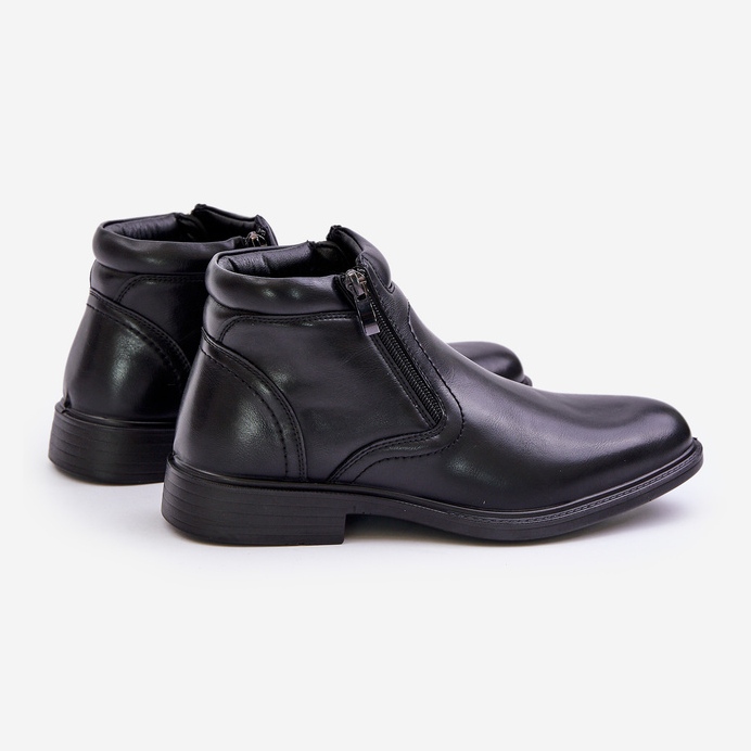 Botas De Hombre Con Cálida Piel Ecológica Negro Lilari 2
