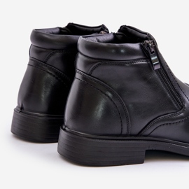 Botas De Hombre Con Cálida Piel Ecológica Negro Lilari 5