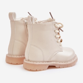 Botines infantiles aislantes con osito y cremallera, Beige Enchanta 2