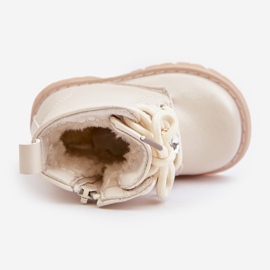Botines infantiles aislantes con osito y cremallera, Beige Enchanta 4