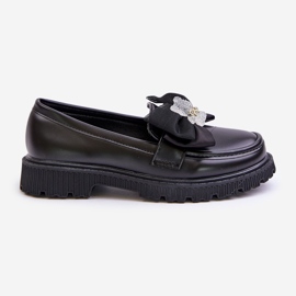Vinceza Mocasines Niña Piel Ecológica Lazo Negro Avallesa 7