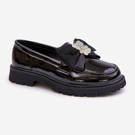 Vinceza Mocasines Niña Piel Eco Lacada Lazo Negro Avallesa 5