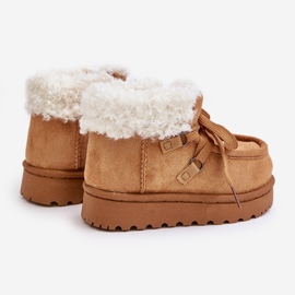 Botas de Nieve Infantil Aislante con Pelo Camel Adelane marrón 2 Botas de Nieve Infantil Aislante con Pelo Camel Adelane marrón 2