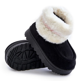 Botas de nieve para niños con pelo y estampado, Negro Melefia 9