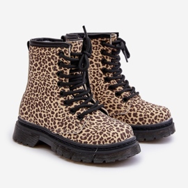Botas aislantes de leopardo para niña, Beige Nelanna 1