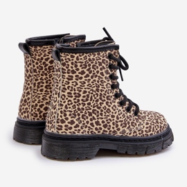 Botas aislantes de leopardo para niña, Beige Nelanna 2 Botas aislantes de leopardo para niña, Beige Nelanna 2