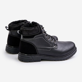 Tramperos aislantes para hombre fabricados en piel ecológica, negro Venredia 1