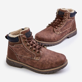 Tramperos aislantes para hombre fabricados en piel ecológica, marrón Venredia 2