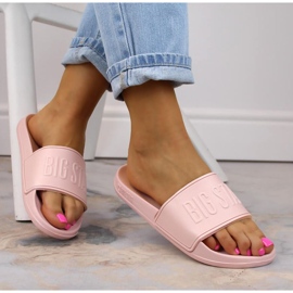 Pantuflas espuma Big Star W INT1909B rosa rosado 3