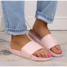 Pantuflas espuma Big Star W INT1909B rosa rosado 7