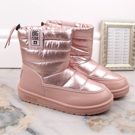 Botas de nieve metalizadas Big Star W INT1589C rosa rosado 5